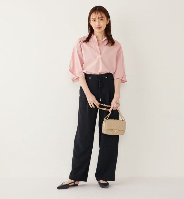 SHIPS Colors 「《追加予約》SHIPS Colors:〈手洗い可能〉ストレッチ スキッパー シャツ◆」|シャツ・ブラウス|