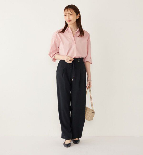 SHIPS Colors 「《追加予約》SHIPS Colors:〈手洗い可能〉ストレッチ スキッパー シャツ◆」|シャツ・ブラウス|