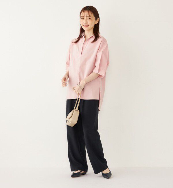 SHIPS Colors 「《追加予約》SHIPS Colors:〈手洗い可能〉ストレッチ スキッパー シャツ◆」|シャツ・ブラウス|