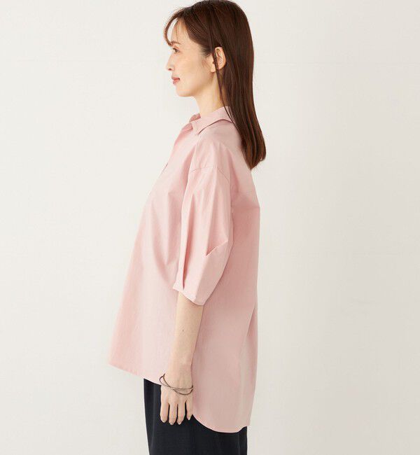 SHIPS Colors 「《追加予約》SHIPS Colors:〈手洗い可能〉ストレッチ スキッパー シャツ◆」|シャツ・ブラウス|