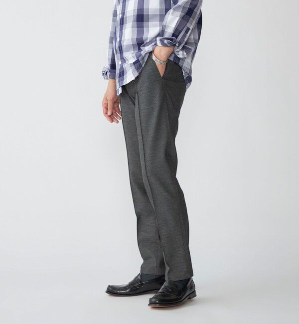 SHIPS「SHIPS: スリム  ピンタック スラックス」|チノ|