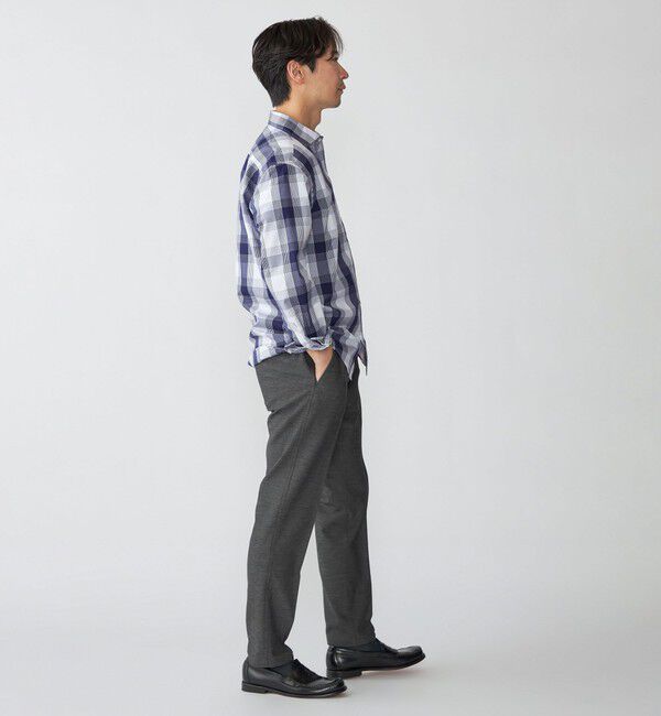 SHIPS「SHIPS: スリム  ピンタック スラックス」|チノ|