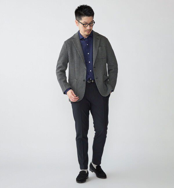 SHIPS「SHIPS: スリム  ピンタック スラックス」|チノ|