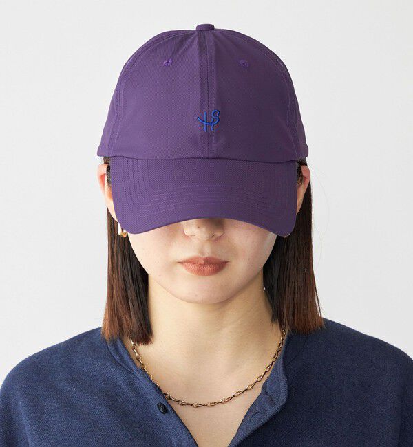SHIPS「【WEB限定】SHIPS: ワンポイント ロゴ UVカット オーバーフィットキャップ」|キャップ・キャスケット|パープル