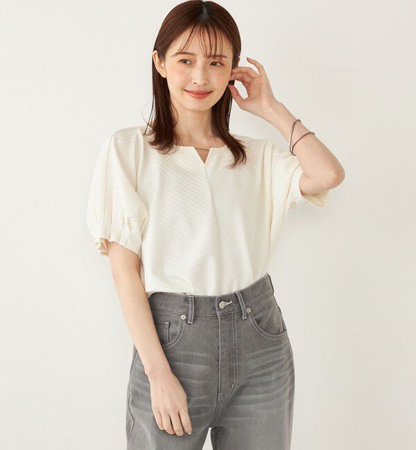 SHIPS Colors 「SHIPS Colors:〈接触冷感・UVカット〉クールタッチ トタンテレコ トップス◇」|Tシャツ・カットソー|