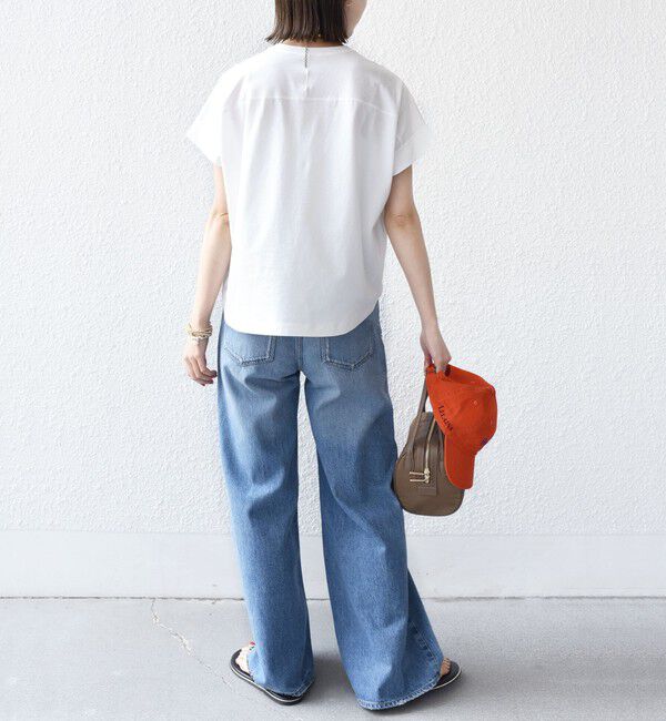 SHIPS for women「〈接触冷感 / UVカット〉コクーン フレンチ スリーブ プルオーバー」|Tシャツ・カットソー|