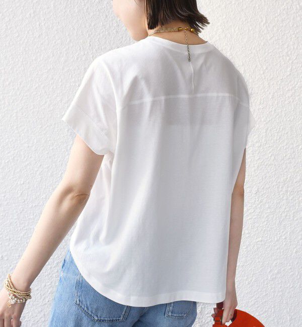 SHIPS for women「〈接触冷感 / UVカット〉コクーン フレンチ スリーブ プルオーバー」|Tシャツ・カットソー|