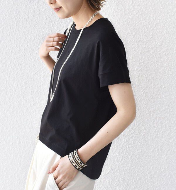 SHIPS for women「〈接触冷感 / UVカット〉コクーン フレンチ スリーブ プルオーバー」|Tシャツ・カットソー|