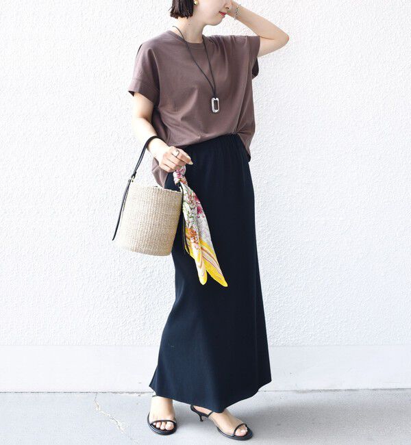 SHIPS for women「〈接触冷感 / UVカット〉コクーン フレンチ スリーブ プルオーバー」|Tシャツ・カットソー|