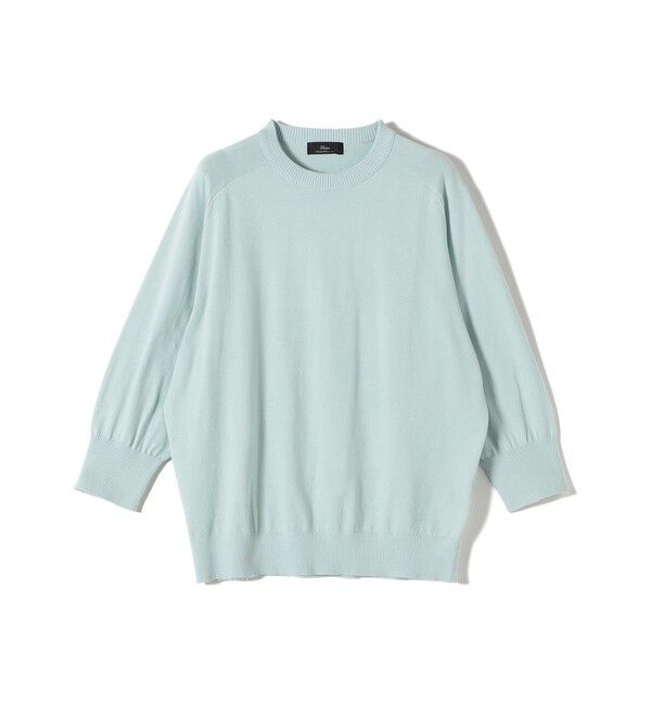 SHIPS for women「SHIPS Primary Navy Label:SUVIN ドルマン プルオーバー（61.81）」|ニット・セーター|ミント