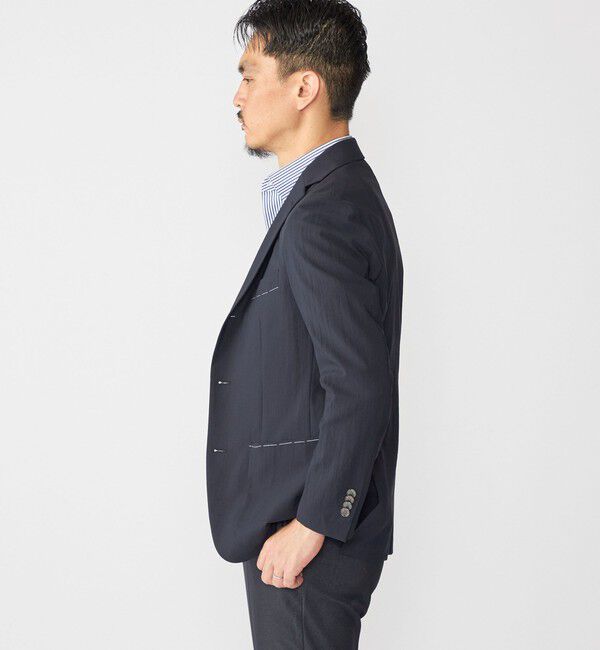 SHIPS「SHIPS:〈FUNCTION〉リネン ライク シャツ ジャケット」|テーラードジャケット|