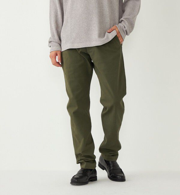 SHIPS Colors 「SHIPS Colors:〈洗濯機可能〉ストレッチ テーパード チノパン◇」|チノ|オリーブ