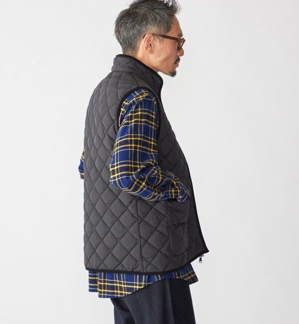 SHIPS「SHIPS:〈手洗い可能〉NETPLUS(R) キルティング スタンド ベスト」|ダウンベスト・ベスト|