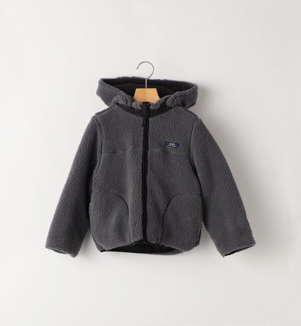 SHIPS KIDS「SHIPS KIDS:80～90cm/〈洗濯機可能〉ボア リバーシブル ジャケット」|ブルゾン・スタジャン|グレー系