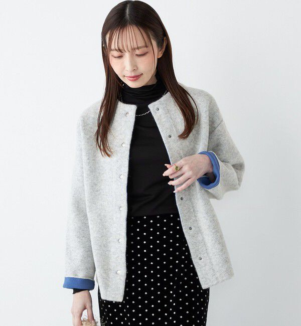 SHIPS Colors 「SHIPS Colors:〈手洗い可能〉チャイニーズラクーン 接結 カーディガン◇」|カーディガン|