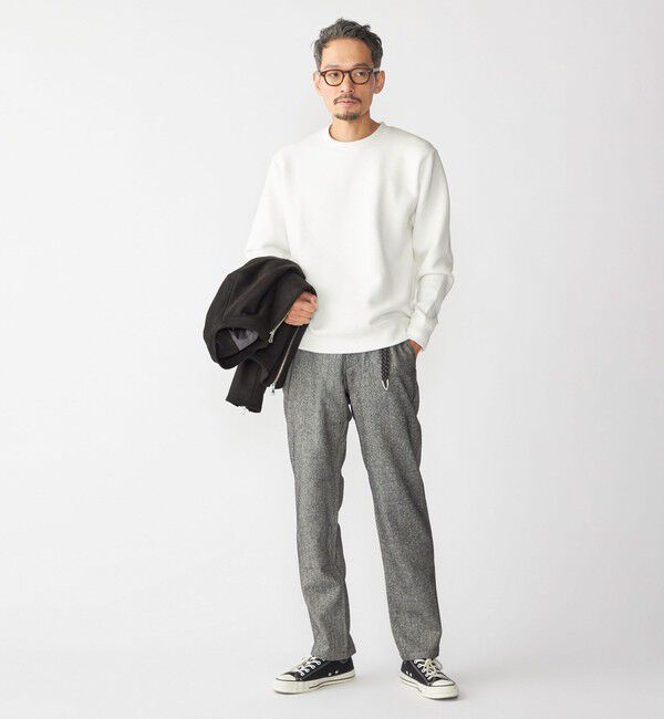 SHIPS「SHIPS: 〈手洗い可能〉ウール シルク テーパードチノ」|チノ|