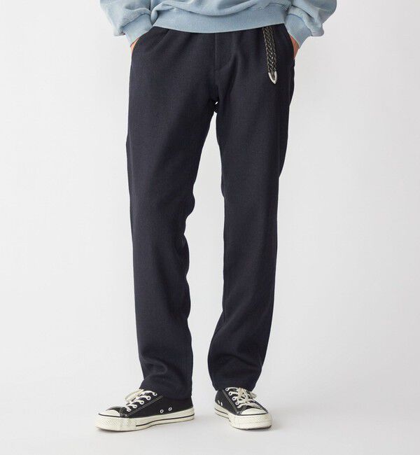 SHIPS「SHIPS: 〈手洗い可能〉ウール シルク テーパードチノ」|チノ|