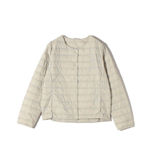 SHIPS Colors 「SHIPS Colors:〈洗濯機可能・撥水〉ノーカラー ライト ダウン ジャケット」|ダウン|ライトグレー