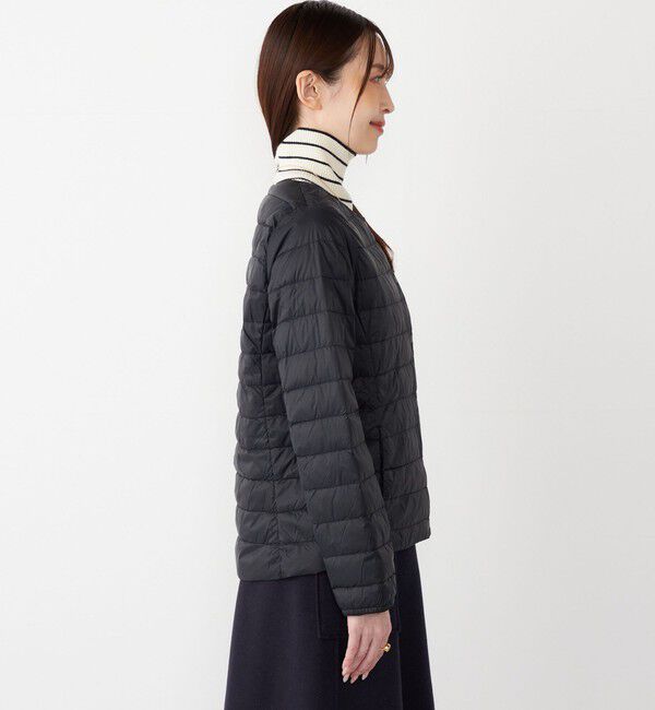 SHIPS Colors 「SHIPS Colors:〈洗濯機可能・撥水〉ノーカラー ライト ダウン ジャケット」|ダウン|