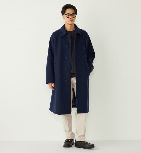 SHIPS Colors 「SHIPS Colors:ウール ミックス ロングコート」|ステンカラーコート|