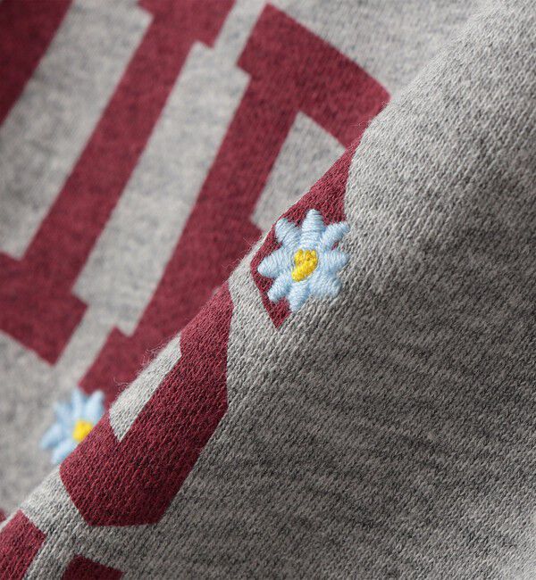 SHIPS KIDS「SHIPS KIDS:140～150cm / カレッジロゴ フラワー 刺繍 スウェット ワンピース」|ワンピース|