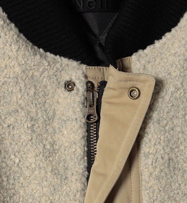 SHIPS for women「【SHIPS別注】Nell: ボア コンビ ロング コート」|その他|