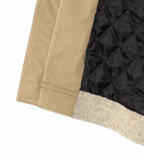 SHIPS for women「【SHIPS別注】Nell: ボア コンビ ロング コート」|その他|