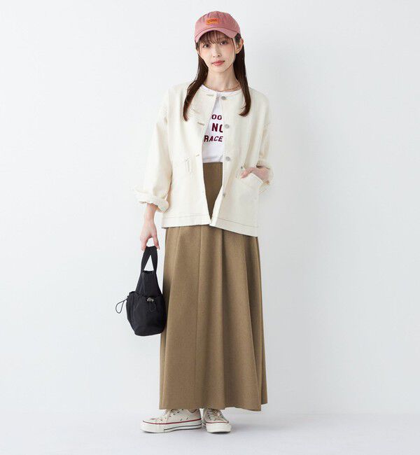 SHIPS Colors 「SHIPS Colors:〈洗濯機可能〉デニム ノーカラー ジャケット◇」|デニムジャケット|