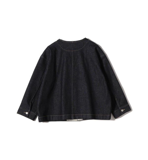 SHIPS Colors 「SHIPS Colors:〈洗濯機可能〉デニム ノーカラー ジャケット◇」|デニムジャケット|