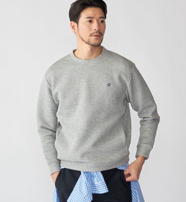 SHIPS「【WEB限定】SHIPS: コットンポリ ダブルニット トレーナー (セットアップ対応)」|スウェット・ジャージ|