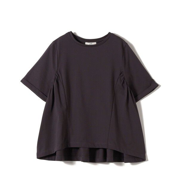 SHIPS for women「《予約》【WEB限定】〈接触冷感〉オーガニック コットン バック ギャザー トップス」|Tシャツ・カットソー|