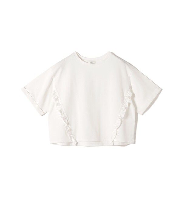 SHIPS for women「《予約》【WEB限定】〈接触冷感〉オーガニック コットン フリル TEE」|Tシャツ・カットソー|