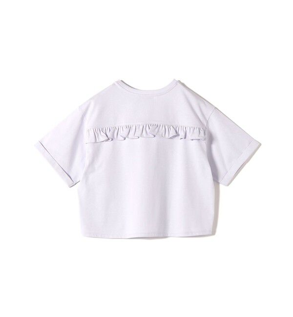 SHIPS for women「《予約》【WEB限定】〈接触冷感〉オーガニック コットン フリル TEE」|Tシャツ・カットソー|