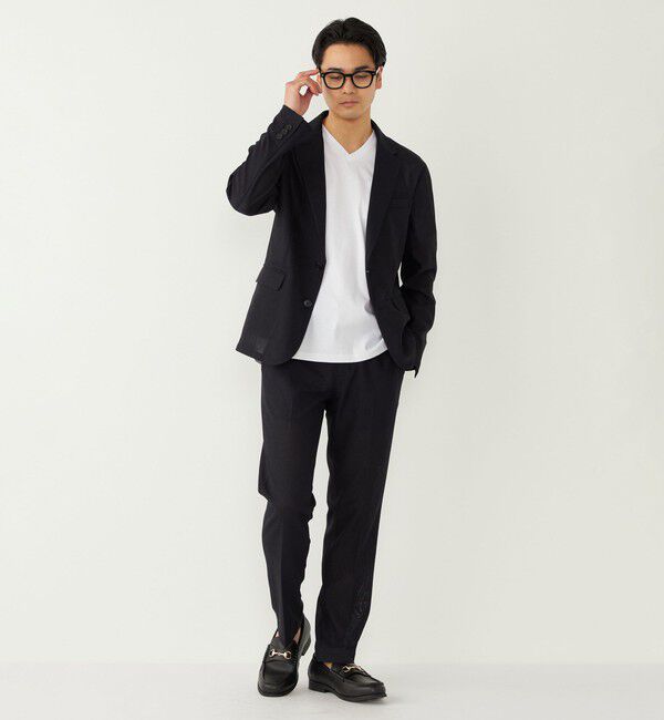 SHIPS Colors 「《予約》SHIPS Colors:〈抗菌防臭・UVカット〉シルケット コットン Vネック T◆」|Tシャツ・カットソー|