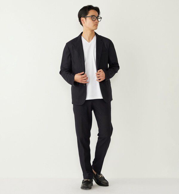 SHIPS Colors 「《予約》SHIPS Colors:〈抗菌防臭・UVカット〉シルケット コットン Vネック T◆」|Tシャツ・カットソー|