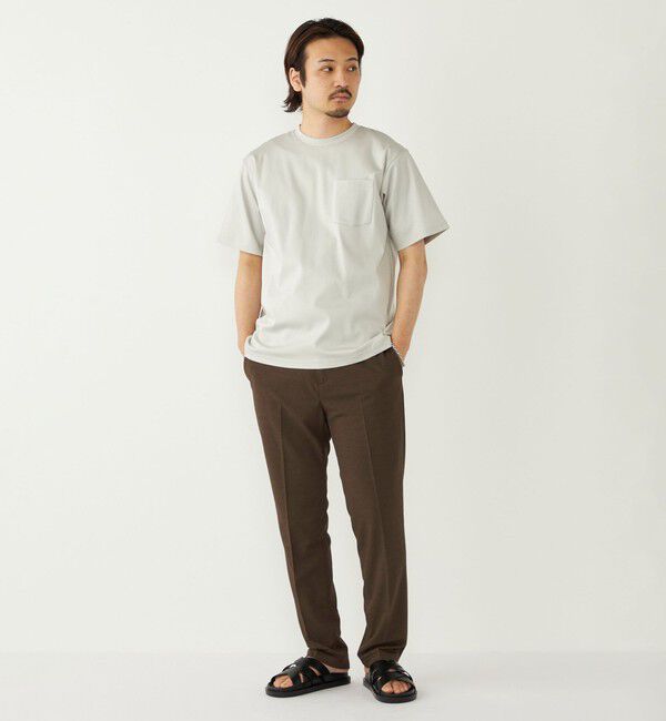 SHIPS Colors 「《予約》SHIPS Colors:〈抗菌防臭・UVカット〉シルケット コットン クルーネック T◆」|Tシャツ・カットソー|