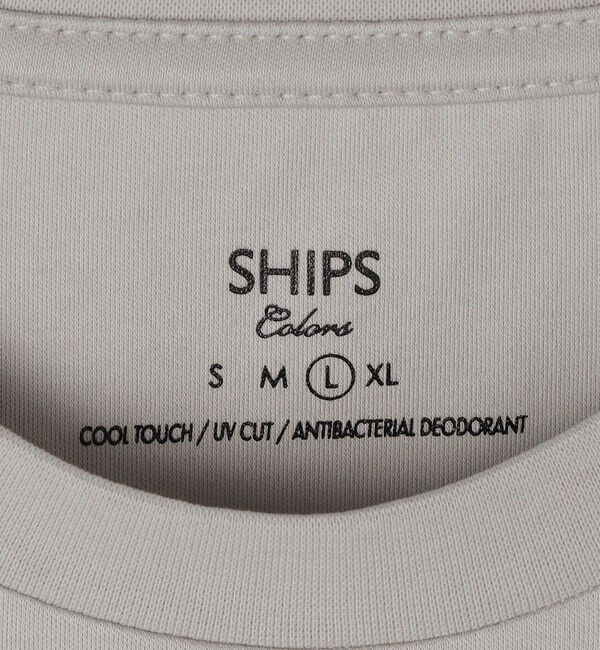SHIPS Colors 「《予約》SHIPS Colors:〈抗菌防臭・UVカット〉シルケット コットン クルーネック T◆」|Tシャツ・カットソー|