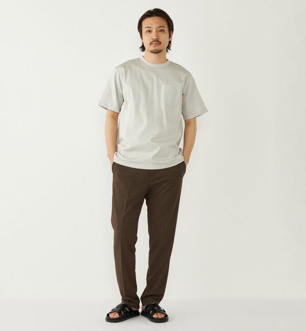 SHIPS Colors 「《予約》SHIPS Colors:〈抗菌防臭・UVカット〉シルケット コットン クルーネック T◆」|Tシャツ・カットソー|