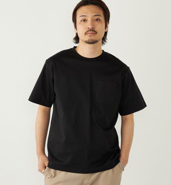 SHIPS Colors 「《予約》SHIPS Colors:〈抗菌防臭・UVカット〉シルケット コットン クルーネック T◆」|Tシャツ・カットソー|