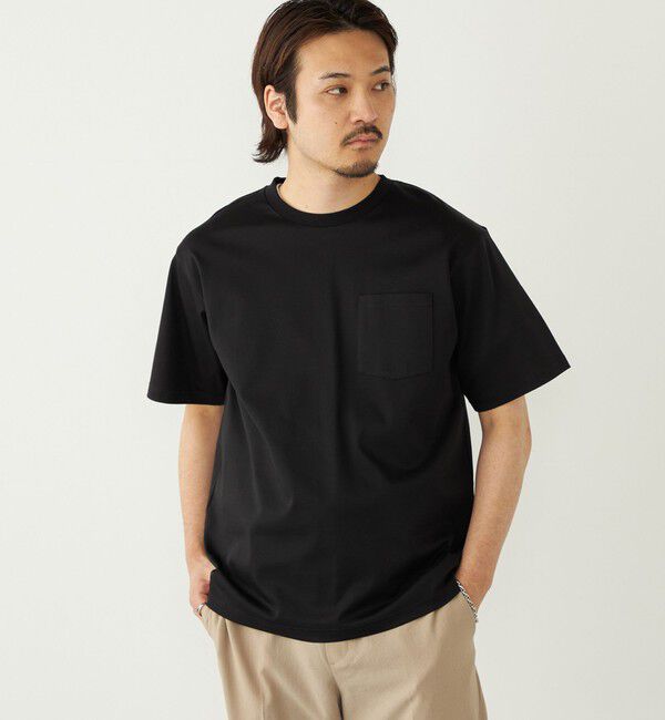 SHIPS Colors 「《予約》SHIPS Colors:〈抗菌防臭・UVカット〉シルケット コットン クルーネック T◆」|Tシャツ・カットソー|