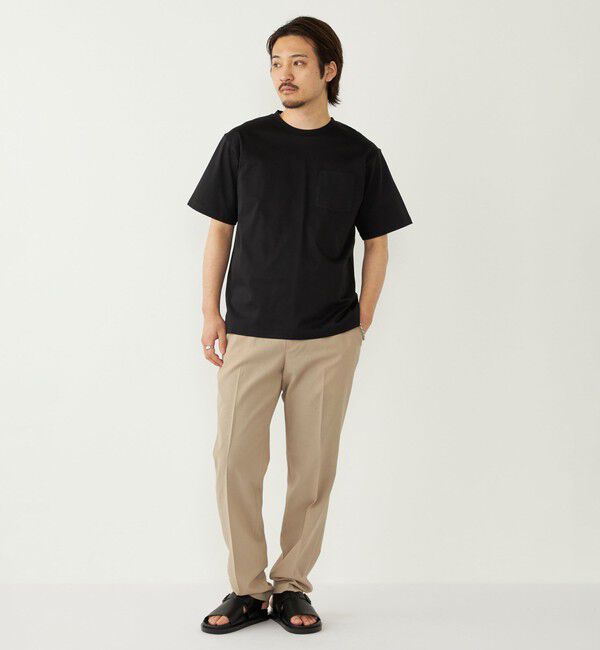 SHIPS Colors 「《予約》SHIPS Colors:〈抗菌防臭・UVカット〉シルケット コットン クルーネック T◆」|Tシャツ・カットソー|