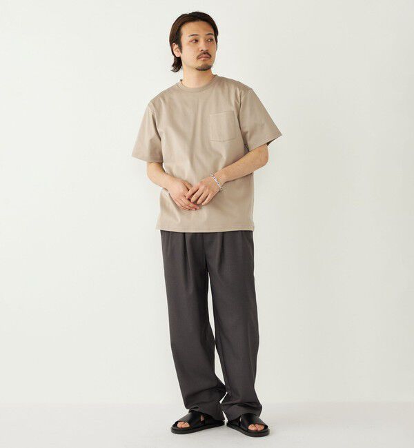 SHIPS Colors 「《予約》SHIPS Colors:〈抗菌防臭・UVカット〉シルケット コットン クルーネック T◆」|Tシャツ・カットソー|