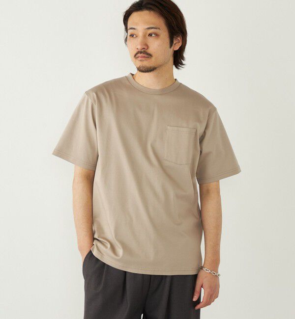 SHIPS Colors 「《予約》SHIPS Colors:〈抗菌防臭・UVカット〉シルケット コットン クルーネック T◆」|Tシャツ・カットソー|