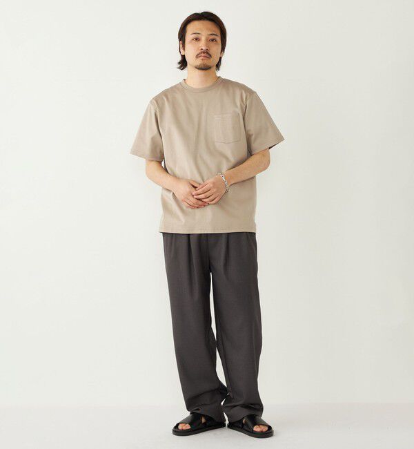 SHIPS Colors 「《予約》SHIPS Colors:〈抗菌防臭・UVカット〉シルケット コットン クルーネック T◆」|Tシャツ・カットソー|