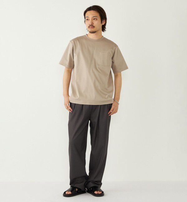 SHIPS Colors 「《予約》SHIPS Colors:〈抗菌防臭・UVカット〉シルケット コットン クルーネック T◆」|Tシャツ・カットソー|