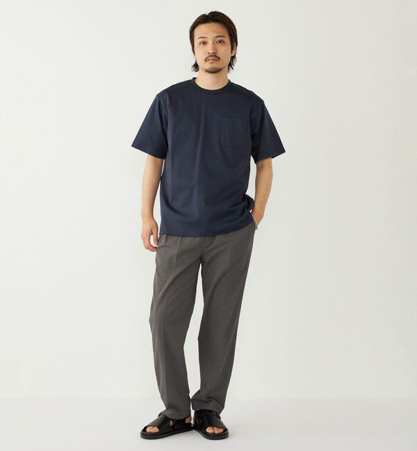 SHIPS Colors 「《予約》SHIPS Colors:〈抗菌防臭・UVカット〉シルケット コットン クルーネック T◆」|Tシャツ・カットソー|