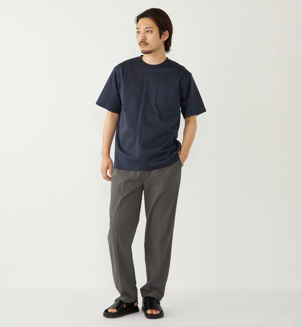 SHIPS Colors 「《予約》SHIPS Colors:〈抗菌防臭・UVカット〉シルケット コットン クルーネック T◆」|Tシャツ・カットソー|