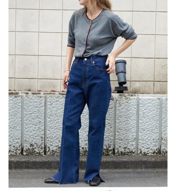 OUTDOOR PRODUCTS Usual Things「前後2WAYダブルカラートリムカーディガン」|カーディガン|