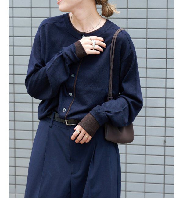 OUTDOOR PRODUCTS Usual Things「前後2WAYダブルカラートリムカーディガン」|カーディガン|