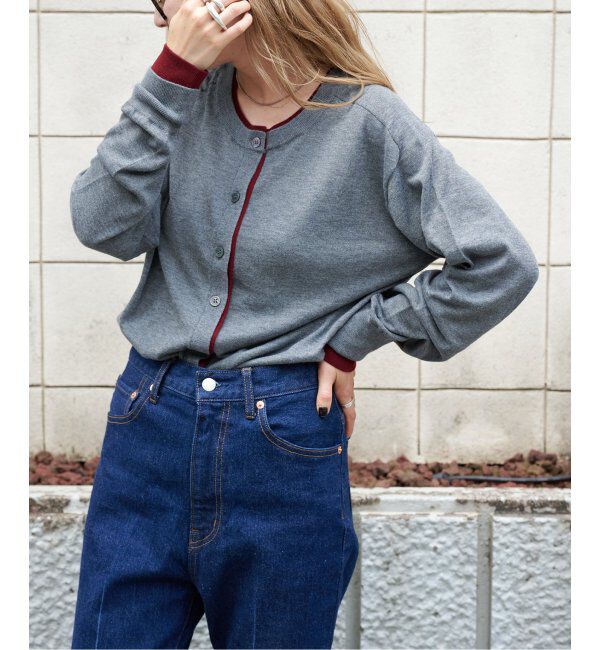 OUTDOOR PRODUCTS Usual Things「前後2WAYダブルカラートリムカーディガン」|カーディガン|